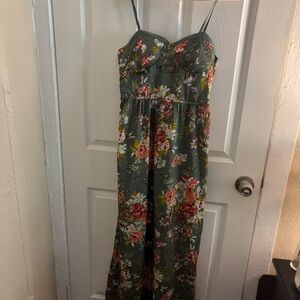 Floral Green Dress